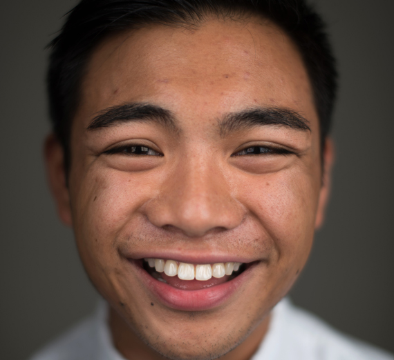 Side profile of older Native American man